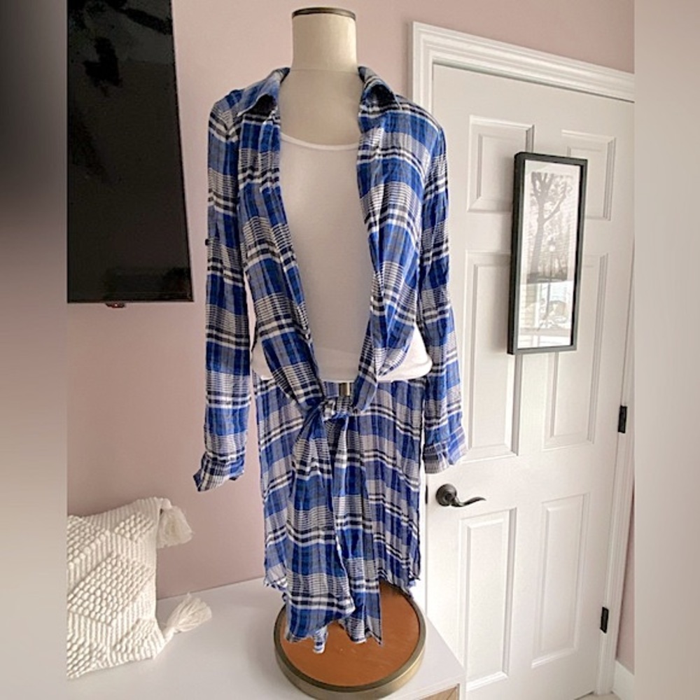 Thread Story plaid open front duster - Picture 10 of 10